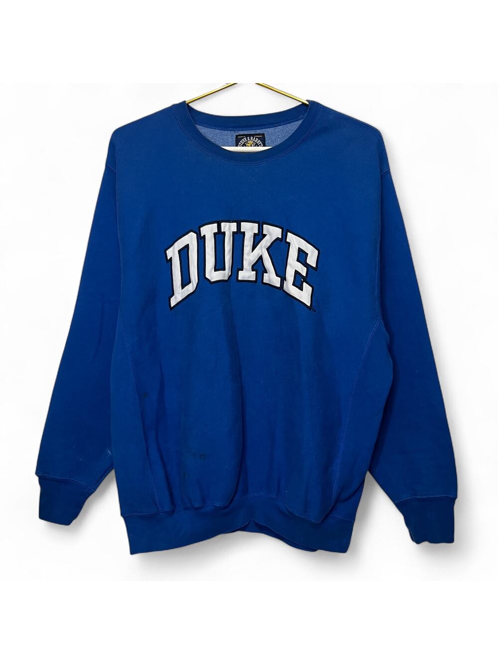 Vintage Y2K Duke University Sweatshirt Size XXL Blue Reverse Weave Varsity Patch